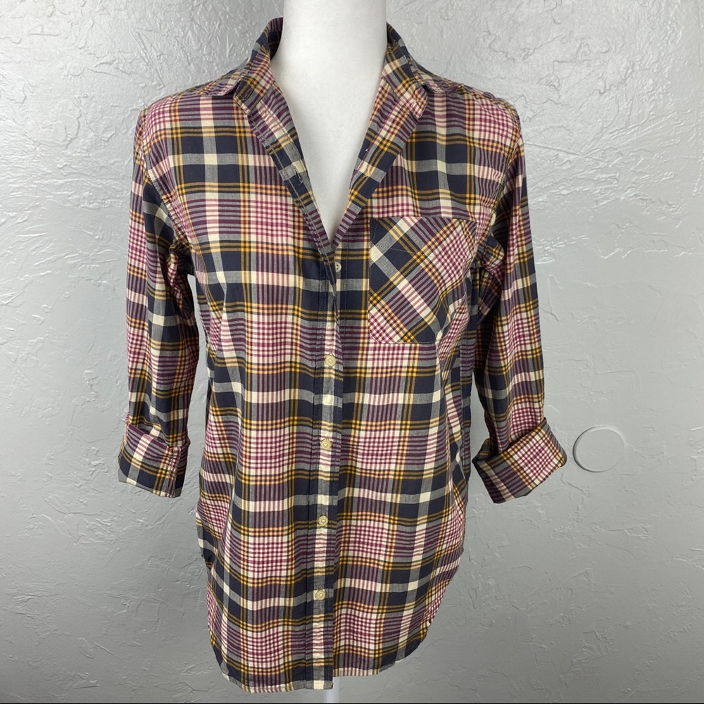 Denim & Supply Ralph Lauren boyfriend fit plaid long sleeve button down XS
